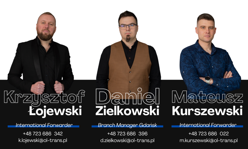 Pracownicy oddziału Gdańsk, kolejno od lewej: Krzysztof Łojewski, Daniel Zielkowski, Mateusz Kurszewski