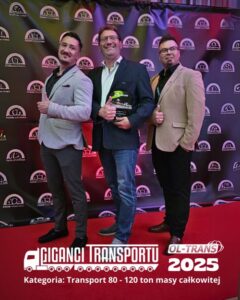 OL-TRANS among companies awarded in the TRANSPORT GIGANTS 2025 competition, organized by OSPTN