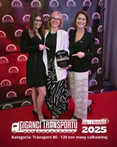 OL-TRANS among companies awarded in the TRANSPORT GIGANTS 2025 competition, organized by OSPTN